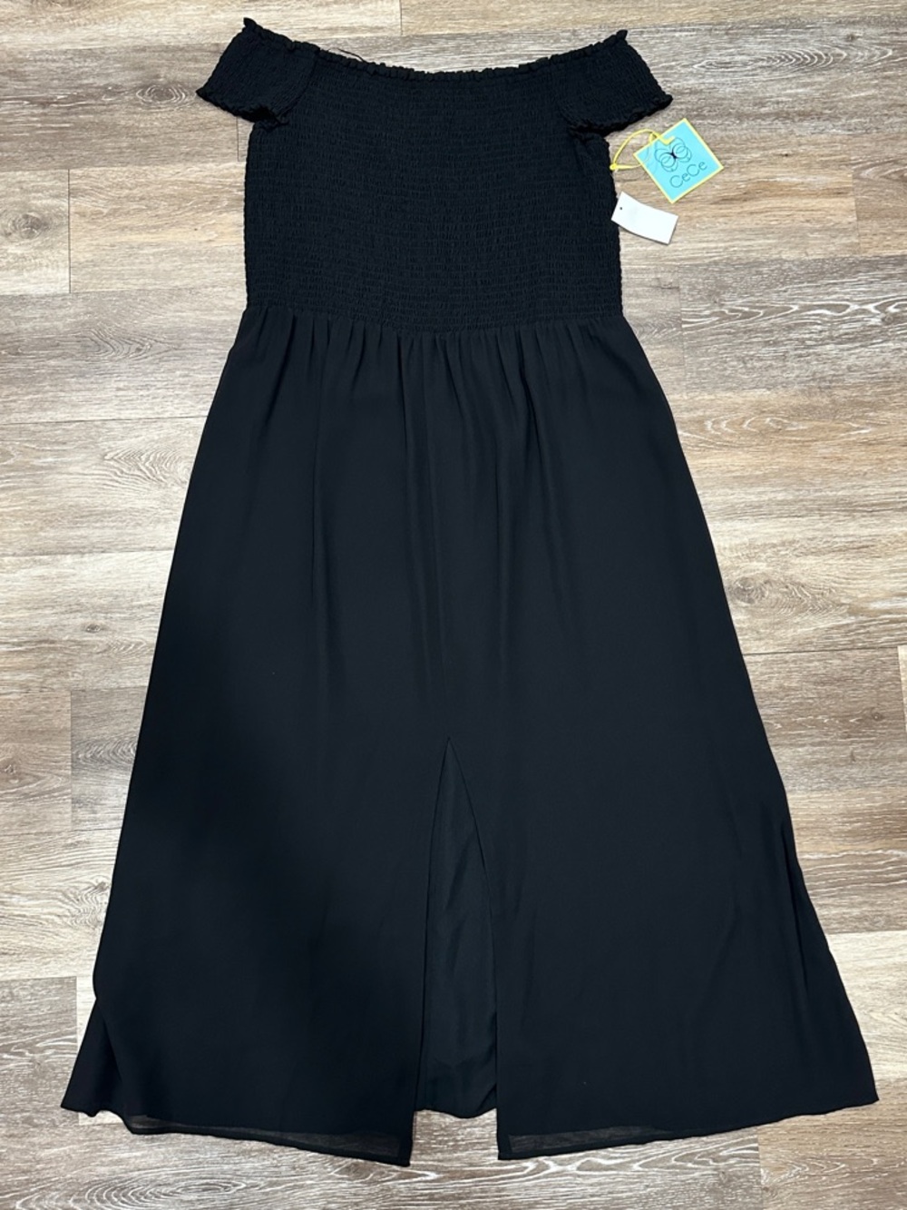 NWT! CeCe Smocked Top Slit Maxi Dress